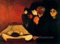 by the deathbed fever 1893 Edvard Munch